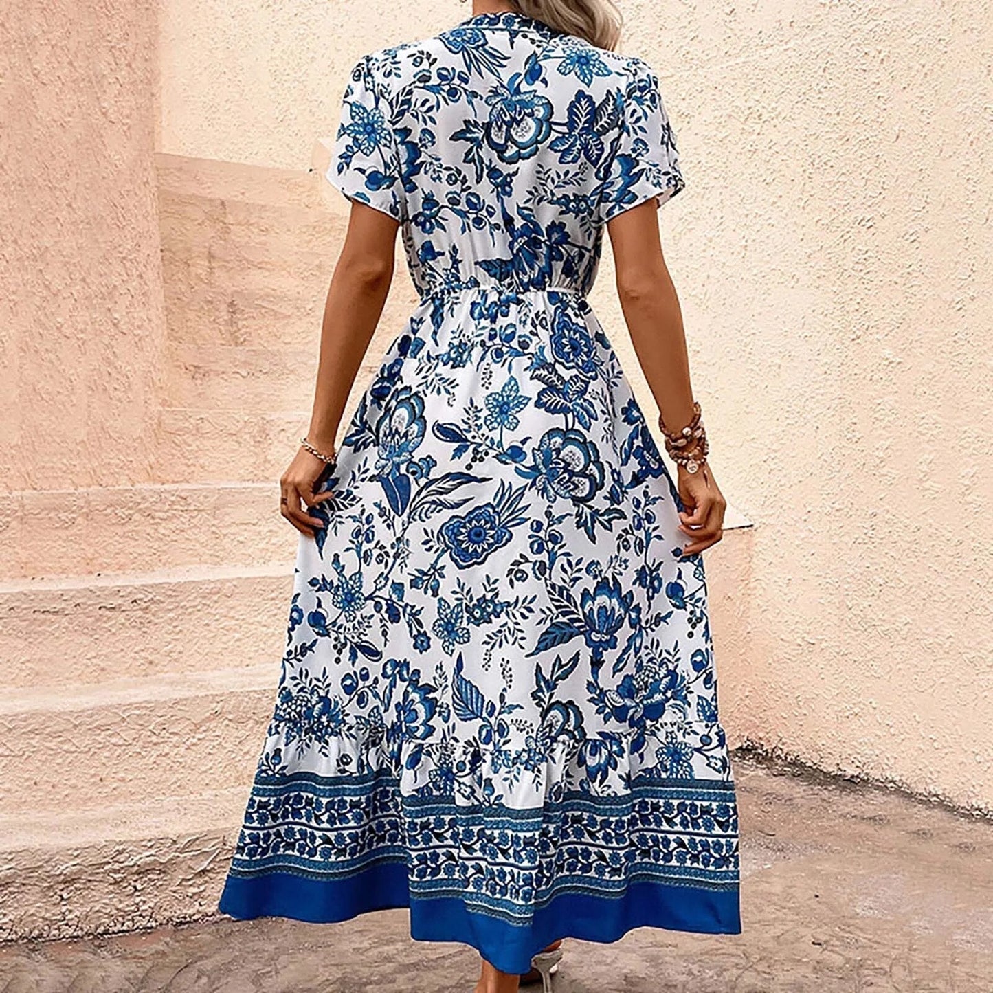 Mary™ Vestido largo de verano con estampado froral