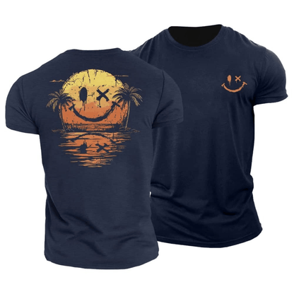 Camiseta de verano con Smiley y Mar