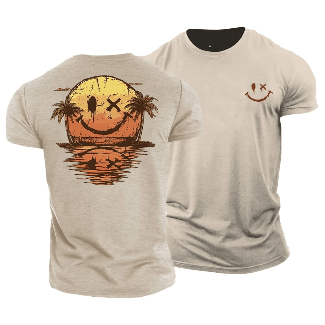 Camiseta de verano con Smiley y Mar
